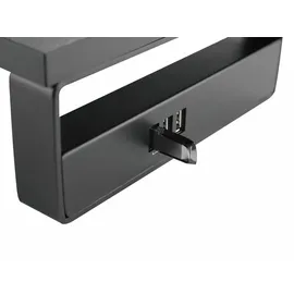 Equip ERGO Desktop-Monitor-Ständer mit USB-Hub, schwarz