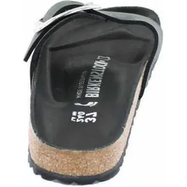 Birkenstock Madrid Big Buckle Nubukleder geölt schmal schwarz 35