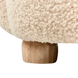 Beliani Kindersessel Katze 40 x 40 x 30 cm Holz beige