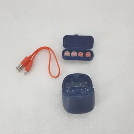JBL Tune Flex TWS – Wasserdichte, True-Wireless In-Ear-Kopfhörer mit Noise-Cancelling - Blau – Mit bis zu 32 h Musikwiedergabe