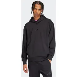 Kapuzensweatshirt ADIDAS SPORTSWEAR "M A SZN FL HD", Herren, Gr. L, schwarz, Obermaterial: 70% Baumwolle, 30% Polyester, sportlich, Sweatshirts, weiches Fleecematerial