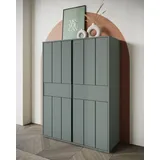 Home Affaire Highboard 103,4 x 139,5 x 40 cm grün