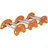 Singing Rock Umlenkrolle Kantenroller 3er Set Orange