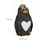 Relaxdays Pinata Pinguin HxBxT 42 x 21 x 21 cm Schwarz