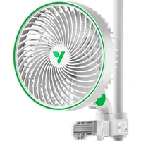 VIVOSUN Grow Ventilator mit Clip, 15cm/6 Inch Growzelt Ventilator, 10 Geschwindigkeiten Smart APP Control, IP54 Clip-Ventilator mit automatischer Oszillation AeroWave E6 für Grow Tent, Weiß