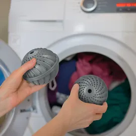 Relaxdays Waschball 2er Set, grau