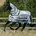 Fliegenregendecke Buzz-off Neck 100 cm Blau/Silber