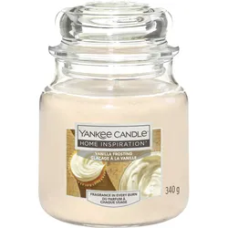 Yankee Candle Home Inspiration Mittelgroße Kerze im Glas Vanilla Frosting