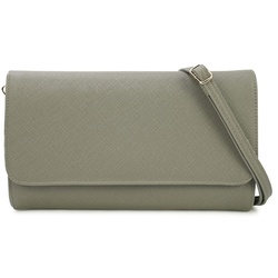 HARPA Schultertasche LEVELLE mit vielen Fächern grau 