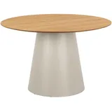 VCM Actona Esstisch Soli Ø 120 cm Holz Braun Eiche