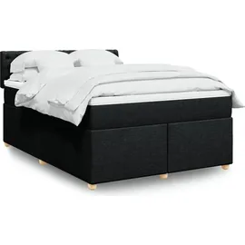 vidaXL Boxspringbett 140 x 200 cm Schwarz