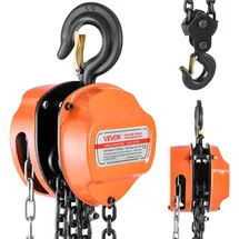 Vevor Flaschenzug Stahl 6 m orange