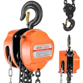 Vevor Flaschenzug Stahl 6 m orange