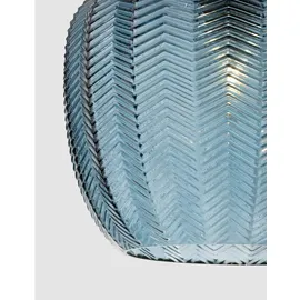 Nova Luce Loni 1-flg. E27 30 cm rund blau, schwarz