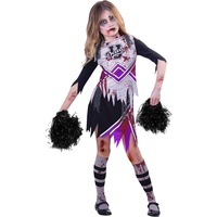 (9907528) Purple Zombie Cheerleader Costume (Age 11-12 Years)