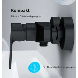 AM.PM Gem Einhand-Brausebatterie mattschwarz FGA20022