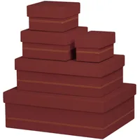 Rhodia Rhodiarama Set mit 5 Boxen, aus Kunstleder, 44x34x16cm