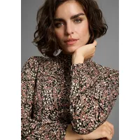 LAURA SCOTT Longsleeve mit Rüschen und Blümchen-Muster - NEUE