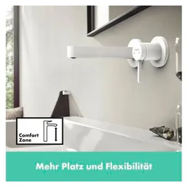 Hansgrohe Finoris Einhandmischer Wandmontage Mattweiß