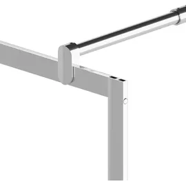 vidaXL Begehbare Duschwand mit Voll Mattiertem ESG-Glas 100x195 cm