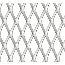 vidaXL Gittermatte Streckmetall 100 x 85 cm Silber