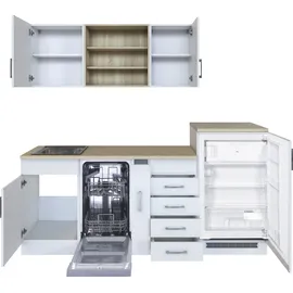 kochstation Küchenzeile KS-Mali 210 cm weiß