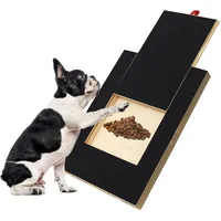 TNBRUA Kratzbrett für Hunde, Multifunktionale Hundekratzpad Für Nägel mit Leckerlibox, Kratzbrett für Hundekrallen Sandpapierbrett Scratch Board Dog, Alternative Kratzunterlage Hundenagelknipser