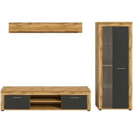 MID.YOU Wohnwand 235x159x35 (cm): B: 235 H: 159 T: 35.0