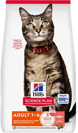 Hill's Science Plan Adult Trockenfutter Für Katzen Mit Lachs 10kg