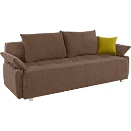 Collection AB Schlafsofa Kunstleder 2-Sitzer Braun