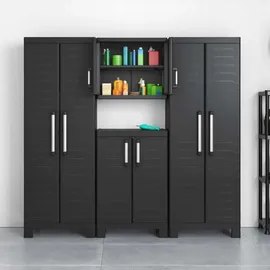 KETER Detroit Utility Schrank 65 x 45 x 182 cm Schwarz