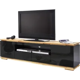 MCA Furniture TV-Lowboard 202 cm schwarz/Asteiche