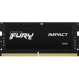 Kingston FURY Impact DDR5-6400 CL38 - 32 GB: (2 x 16GB, 6400 MHz, DDR5-RAM, SO-DIMM), RAM, Schwarz