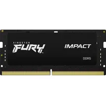 Kingston FURY Impact DDR5-6400 CL38 - 32 GB: (2 x 16GB, 6400 MHz, DDR5-RAM, SO-DIMM), RAM, Schwarz