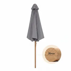 Sekey Balkonschirm Ø 200 cm Grau