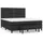 vidaXL Boxspringbett mit Matratze Schwarz 180x200 cm Kunstleder