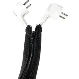 Logilink Flexibler Kabelschutz mit Reißverschluss 2m