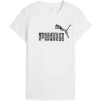 Puma Unisex ESS Nature 2.0 Tee T-Shirts, PUMA White,