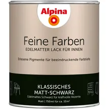 Alpina Feine Farben Lack 750 ml klassisches matt schwarz