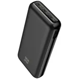 Bluestar Powerbank 20000 mAh 2,1A in Schwarz, USB-C, Micro-USB & USB-A - Anschlüsse