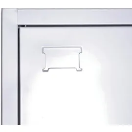 MCW Aktenschrank MCW-L60, Stahlschrank Mehrzweckschrank, Schließfach Kleiderstange abschließbar, Metall 185x90x45cm, grau