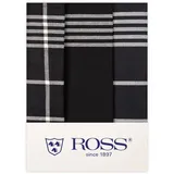Ross 3er Pack Baumwoll-Geschirrtücher 1837 3- Pack 50x70 cm | schwarz - schwarz
