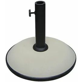 marbueno summer Sonnenschirmständer Rund Beton 36 x 29,5 cm Weiß
