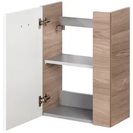 Fackelmann Waschbeckenunterschrank 44 x 60 x 24,3 cm Weiß Hochglanz