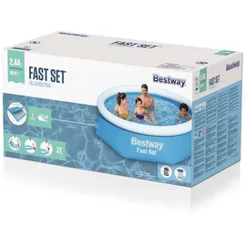 BESTWAY Fast Set Aufstellpool-Set 244 x 61 cm inkl. Filterpumpe