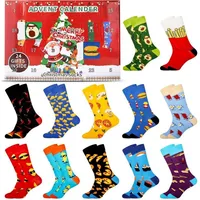 LuxusKollektion Adventskalender Adventskalender Socken 2025 Damen Herren 43-46 Mehrfarbig-1272 bunt