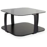 Harper Schwarz Glas 75 x 40 x 75 cm