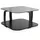 Harper Schwarz Glas 75 x 40 x 75 cm