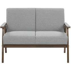2-Sitzer Sofa grau Retro-Design ASNES