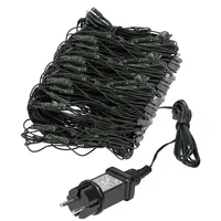 ECD Germany Lichtervorhang LED 3 m Warmweiß